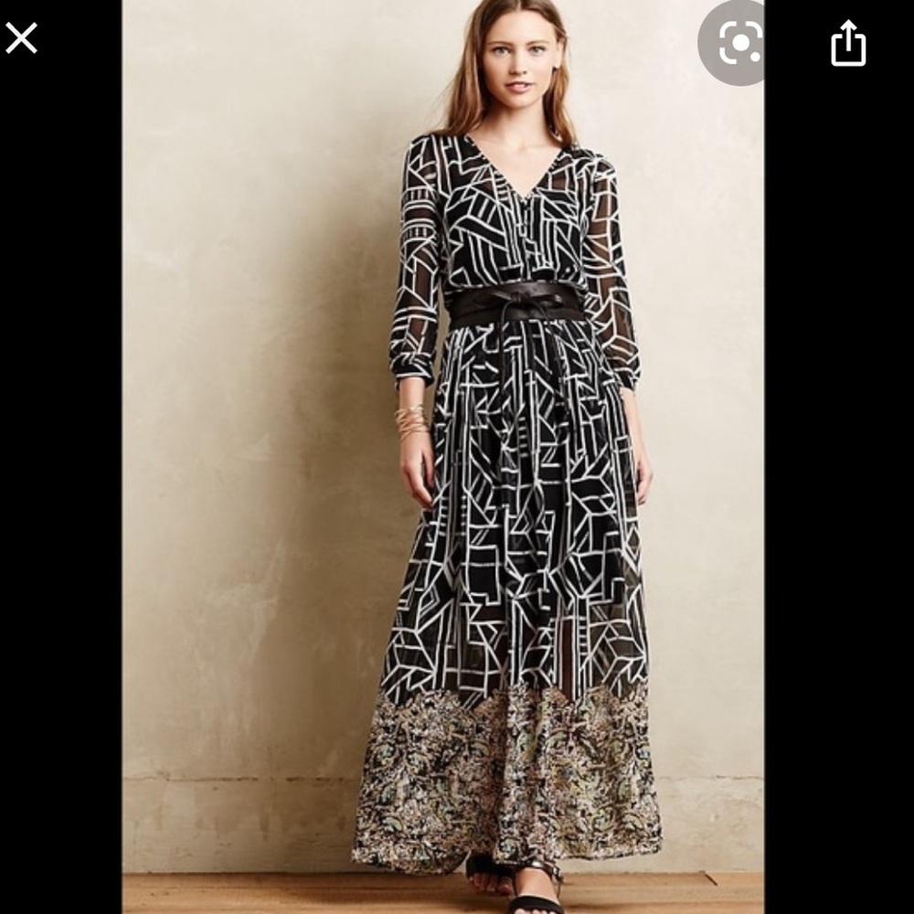 Anthropologie maxi dress